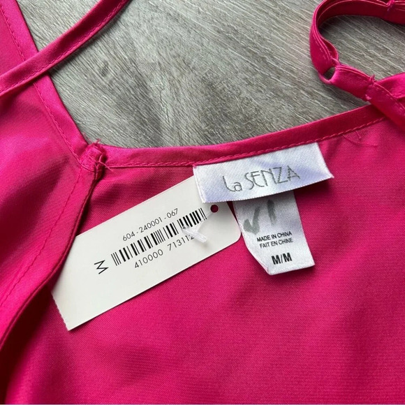 NWT La Senza Pink Satin Slip Dress - Picture 8 of 12